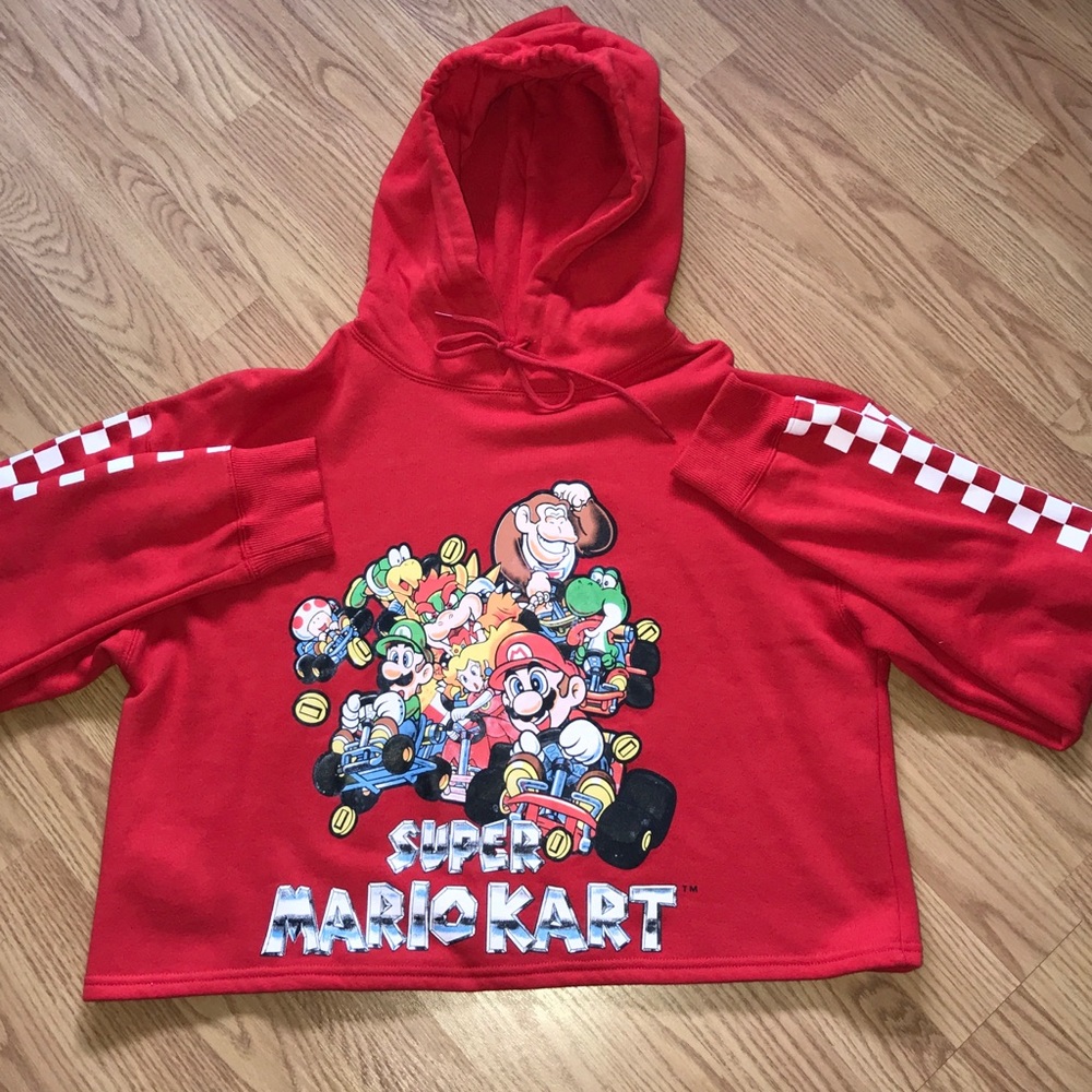super mario cropped hoodie!